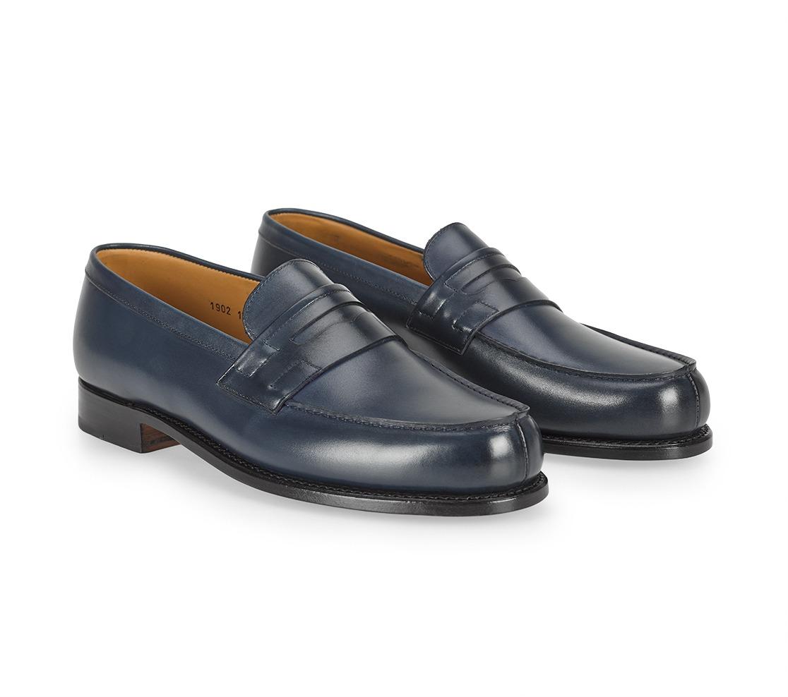 Mocassins Classiques Homme - Pierre DiMilano Bleu | Cuir Véritable