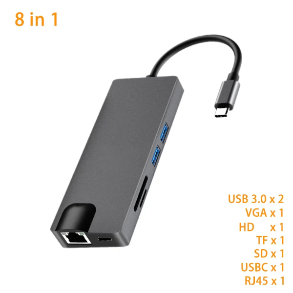 RSCAR RS-TCHD8IN1 ORIGINAL (TYPE-C TO HDTV 8IN1)