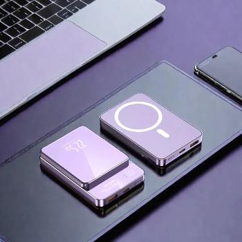 Power Bank Magnétique Sans Fil 10000mAh - Chargeur Rapide Type C 22.5W avec Affichage LED pour iPhone, Samsung, et MacSafe - 2024 Nouvelle Génération