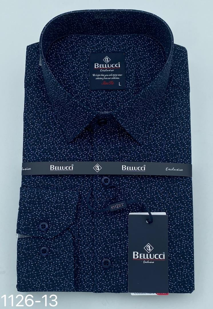 Chemise Bleu de nuit fleuré