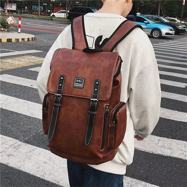 Sac à Dos Premium en Cuir Marron– Élégance & Praticité au Quotidien