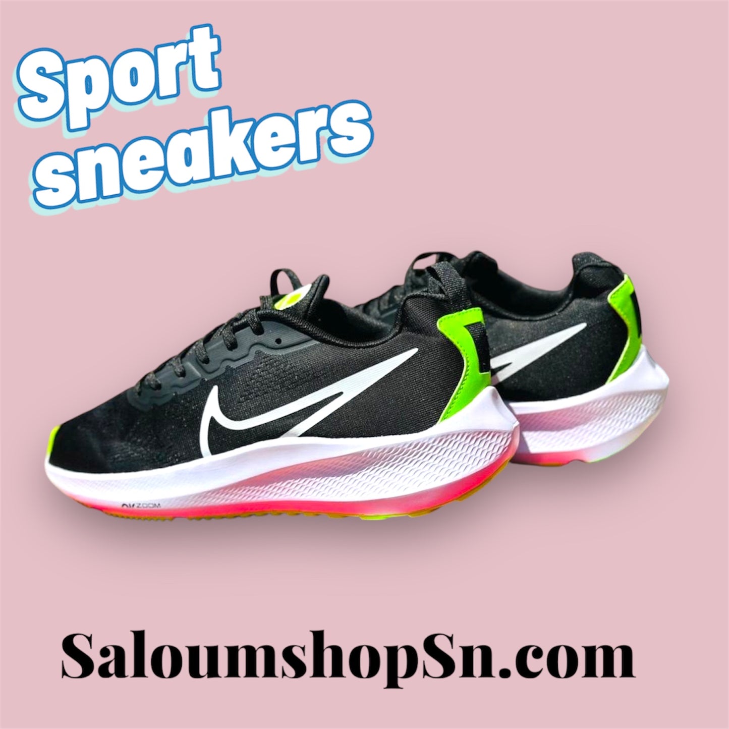 Chaussures de sport haute performance – Ultra confort & amorti Noir - Vert