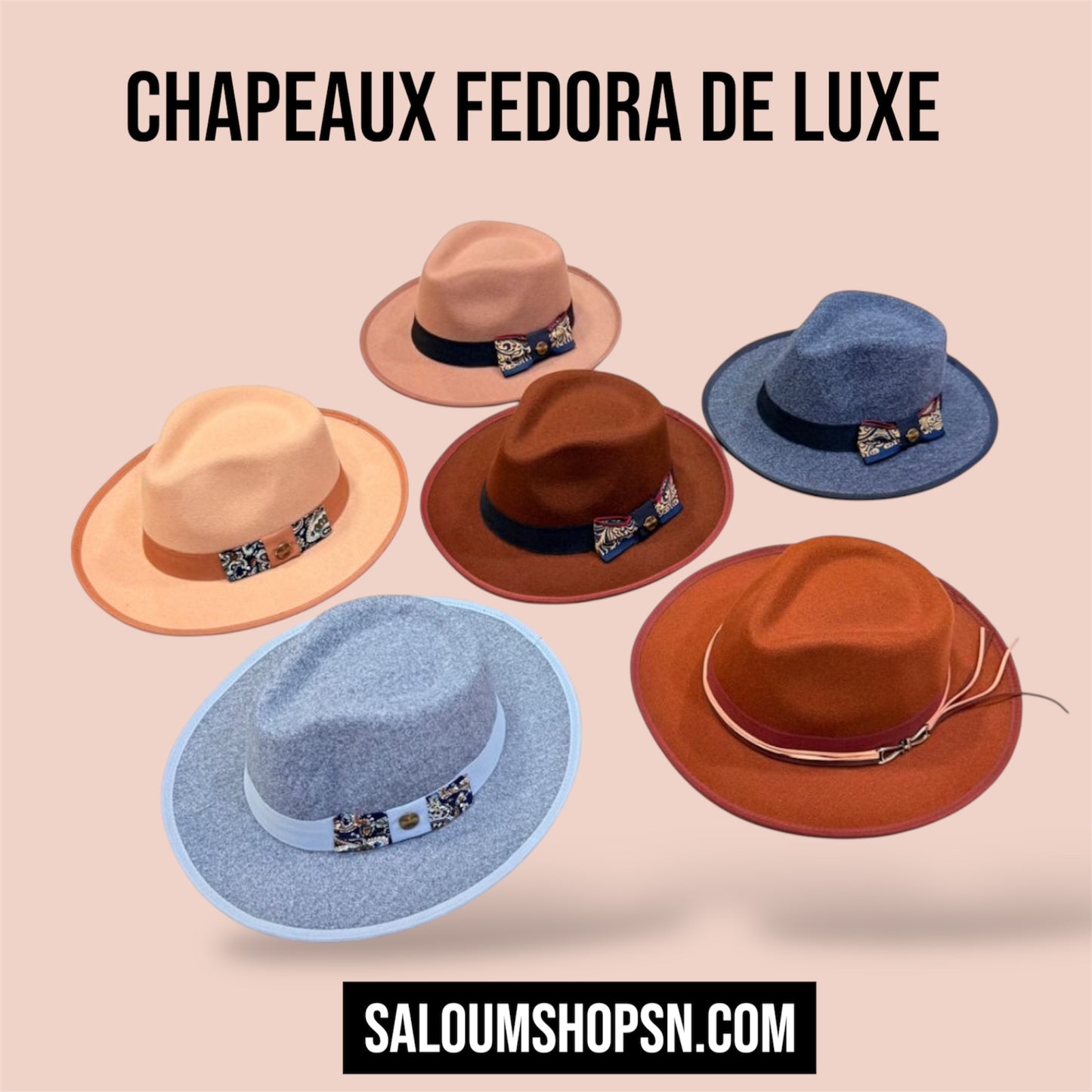Chapeaux Fedora de Luxe - Élégance et Style Assurés  2