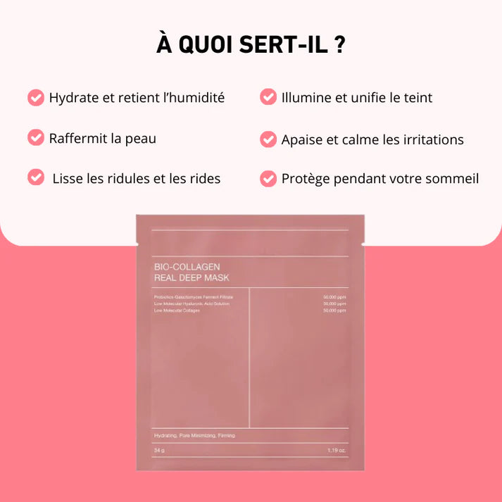 Masque au collagène - skincare coréenne