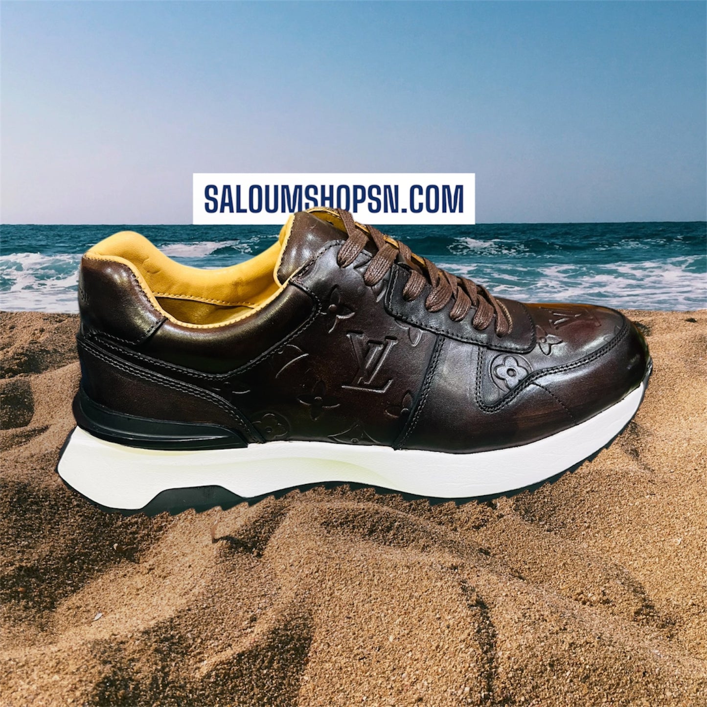 Sneakers Basket Premium Marron