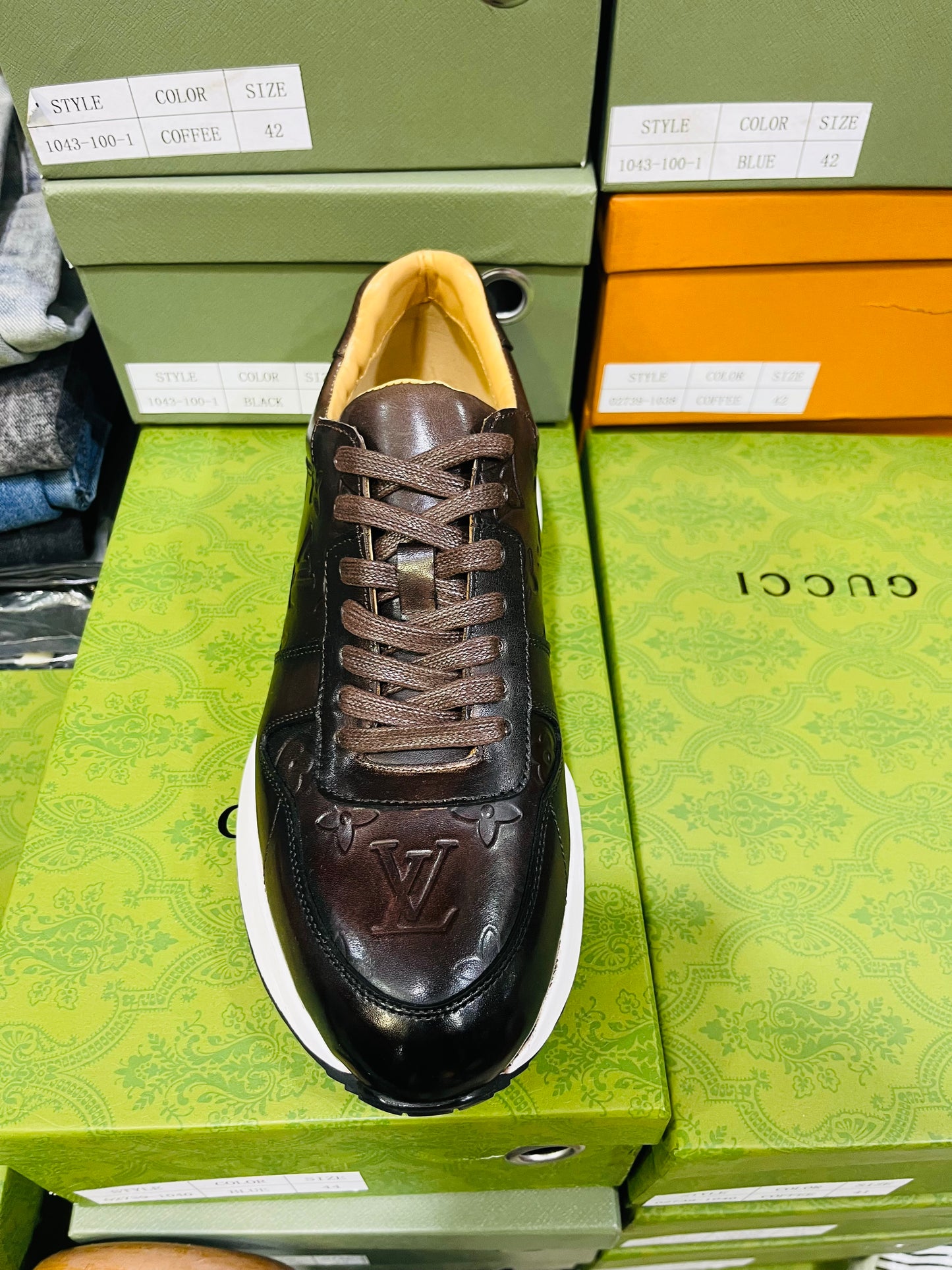 Sneakers Basket Premium Marron