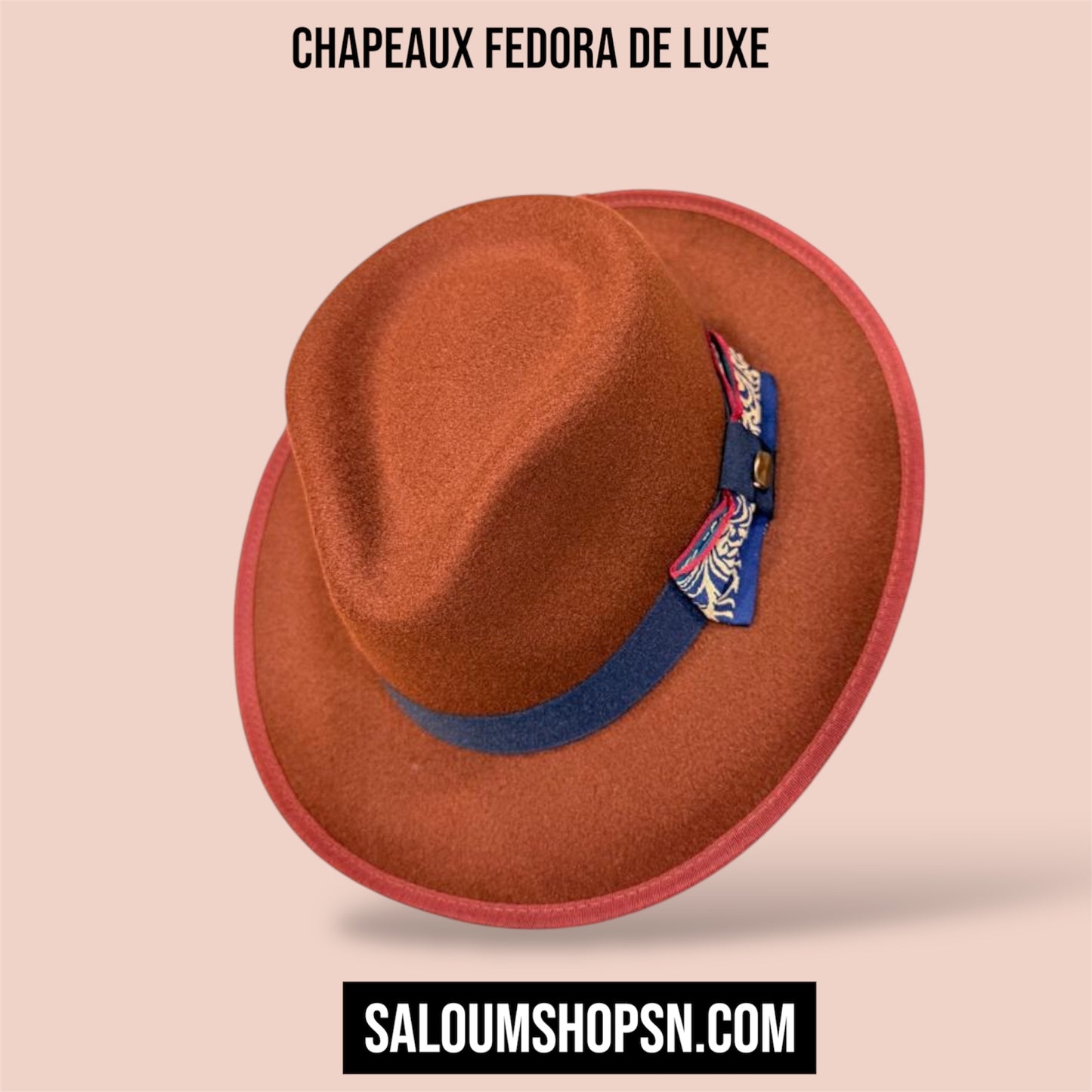 Chapeaux Fedora de Luxe - Marron