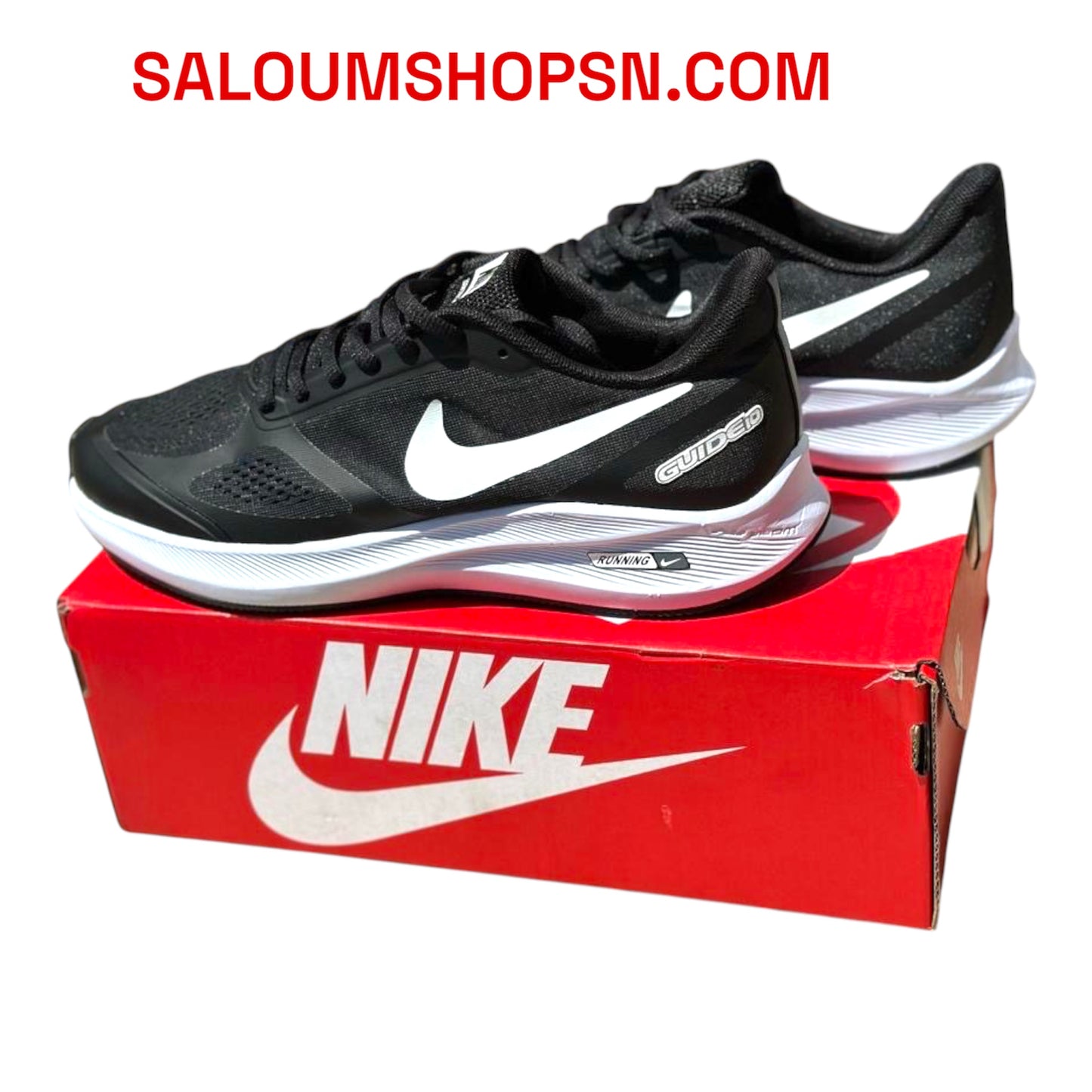 Chaussures de sport haute performance – Ultra confort & amorti Noir - Blanc