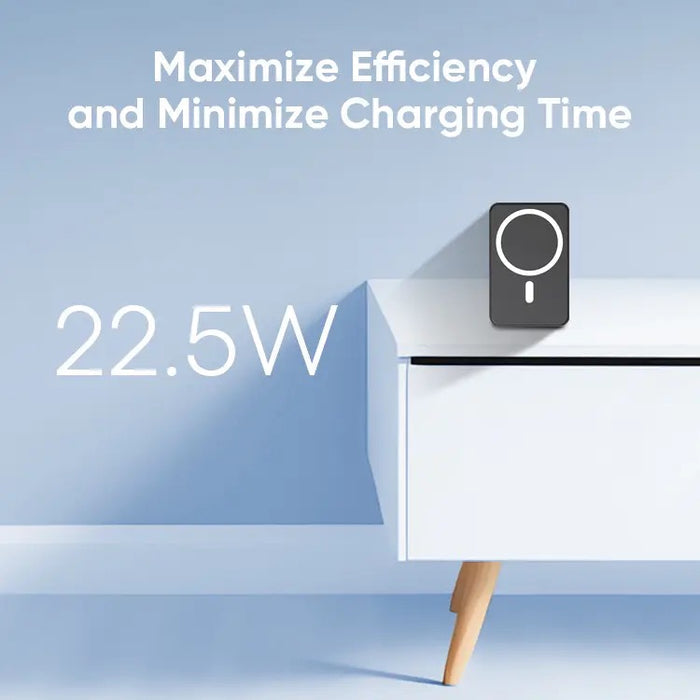Power Bank Magnétique Sans Fil 10000mAh - Chargeur Rapide Type C 22.5W avec Affichage LED pour iPhone, Samsung, et MacSafe - 2024 Nouvelle Génération