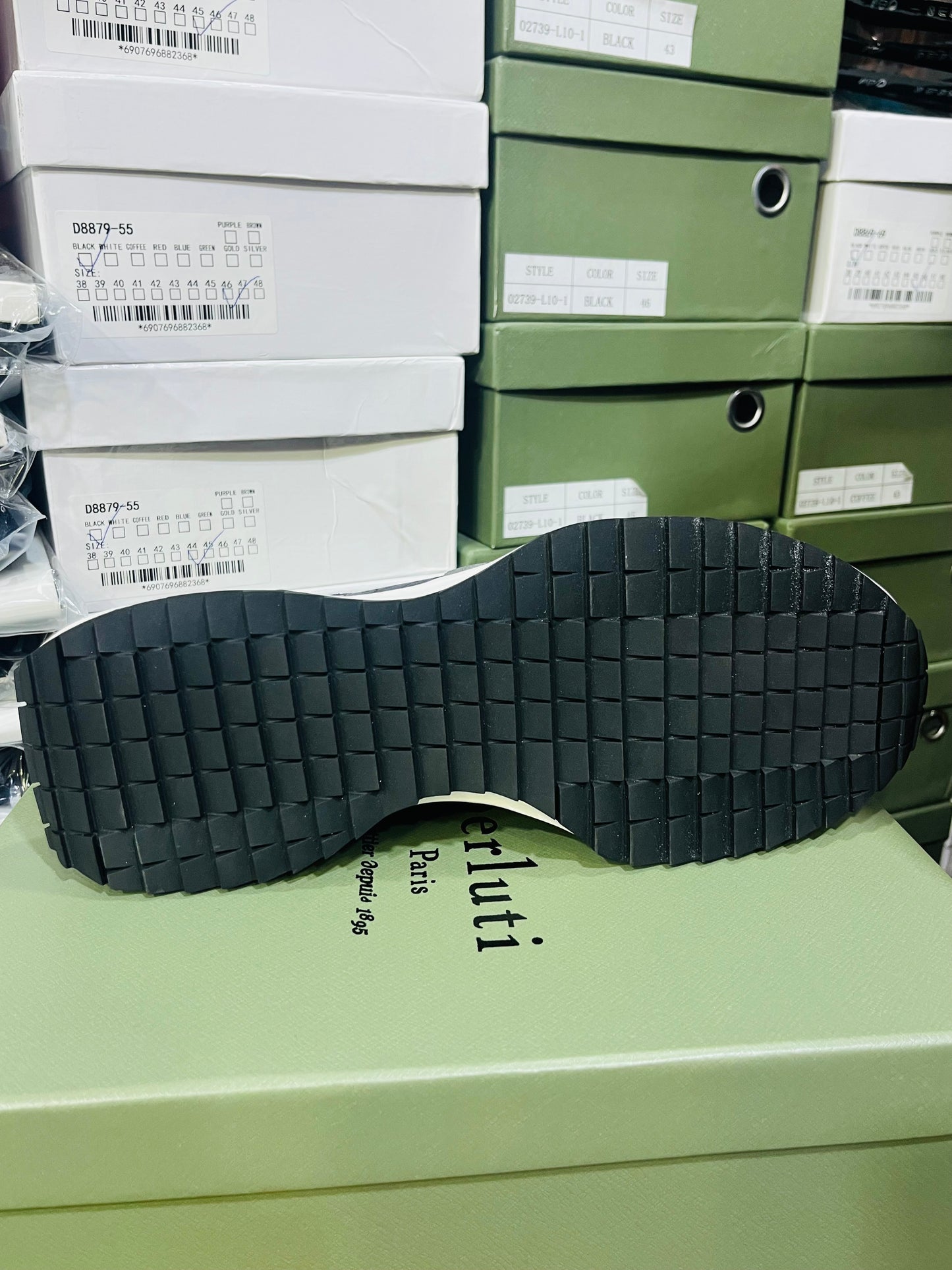 Sneakers Basket Luxe Artisan – Finition Patinée & Élégance Discrète Bleu