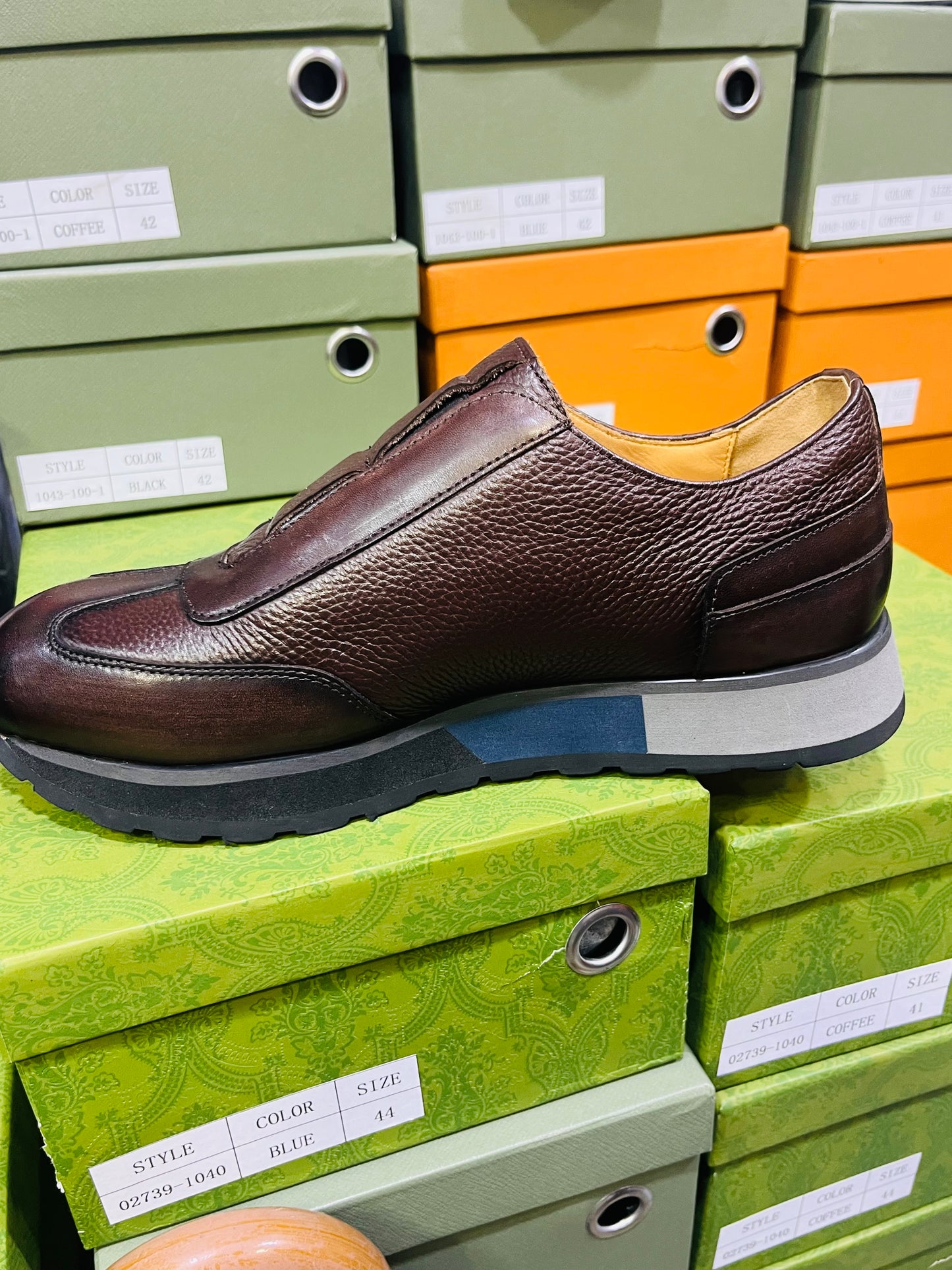 Baskets Homme | L'Élégance Italienne en Cuir Marron