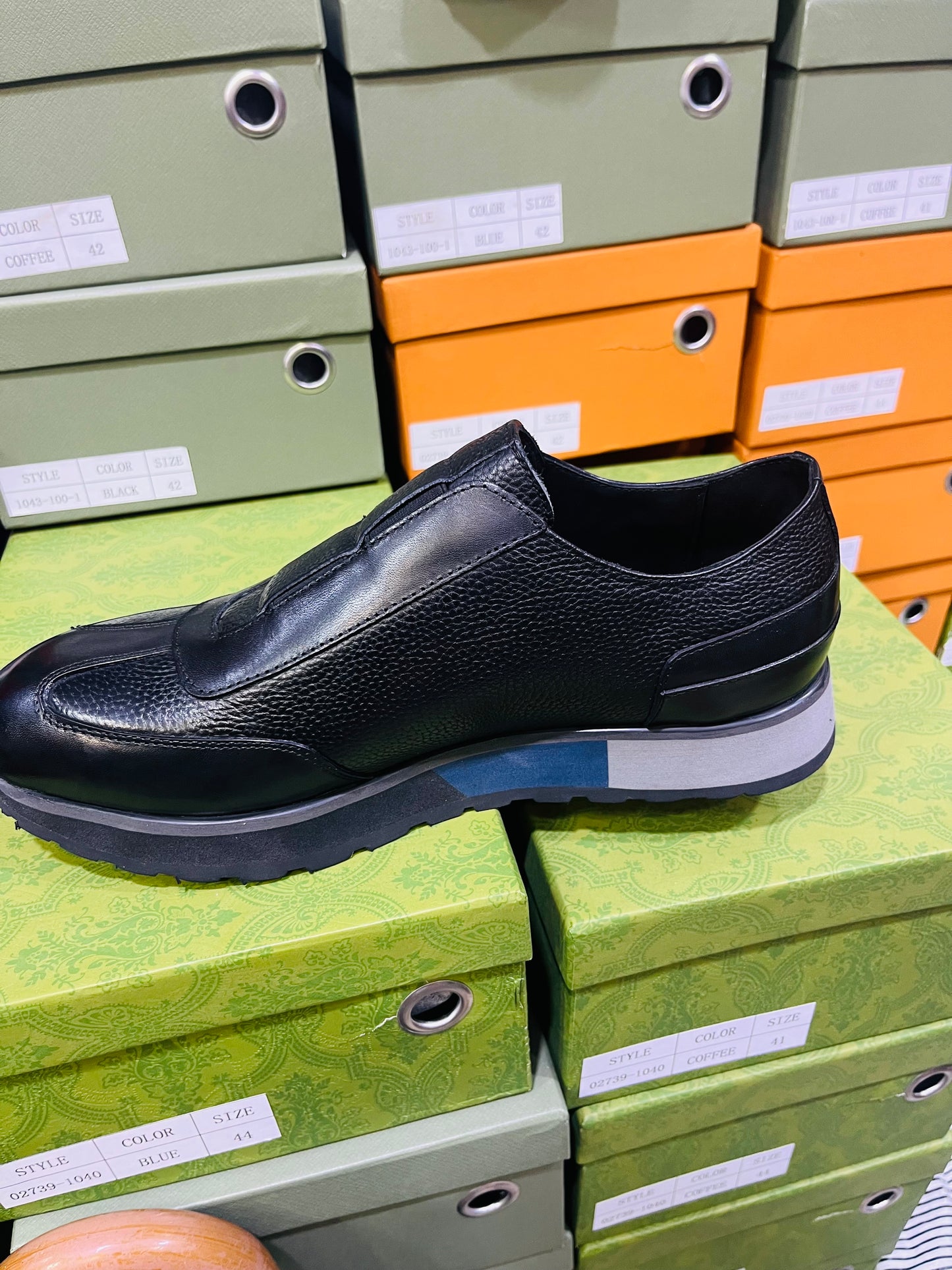 Sneakers Baskets Homme | L'Élégance Italienne en Cuir Noir