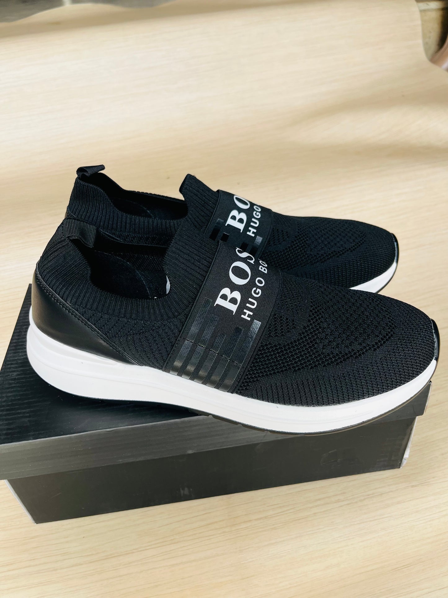 Chaussures Orthopédiques Style Boss Noir- Confort et Élégance au Quotidien