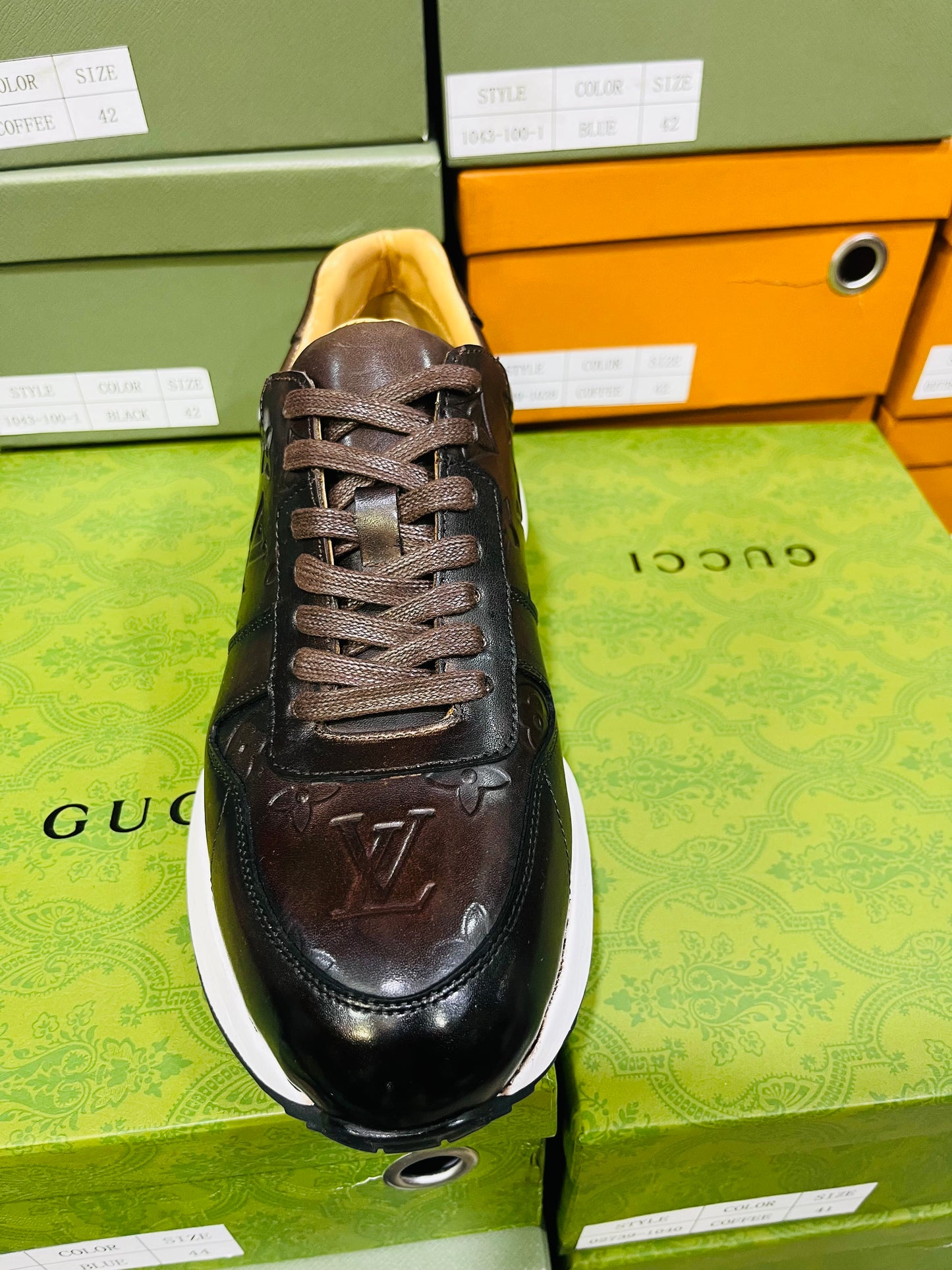 Sneakers Basket Premium Marron