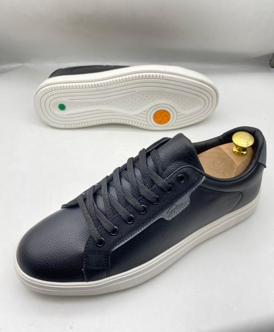 Chaussures - Basket en Cuir Noir 2