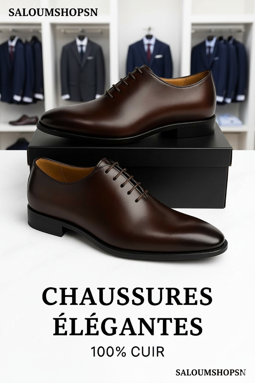 Chaussures Habillées Homme en Cuir NOIR – Pietro diMilano 3 Couleurs
