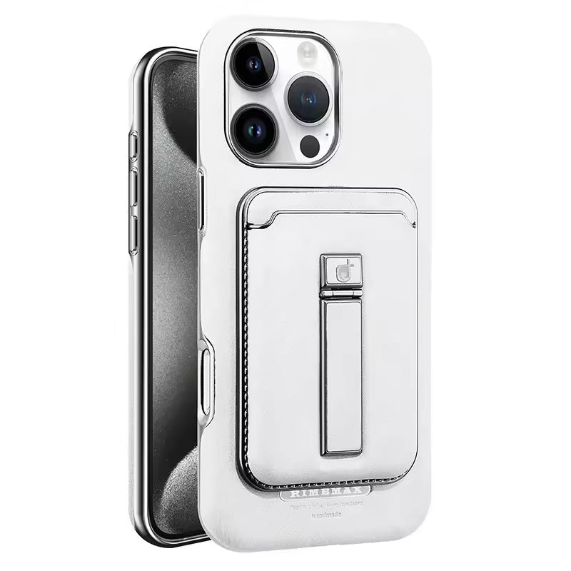 Étui Cuir Magnétique Premium 2-en-1 pour iPhone 16 Pro Max / 15 / 14 / 13 / – Porte-Carte & Support Intégré