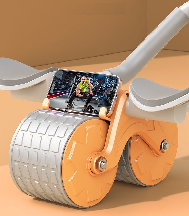 Roue abdominale a rebond automatique avec pose coude pour gymnastique à la maison