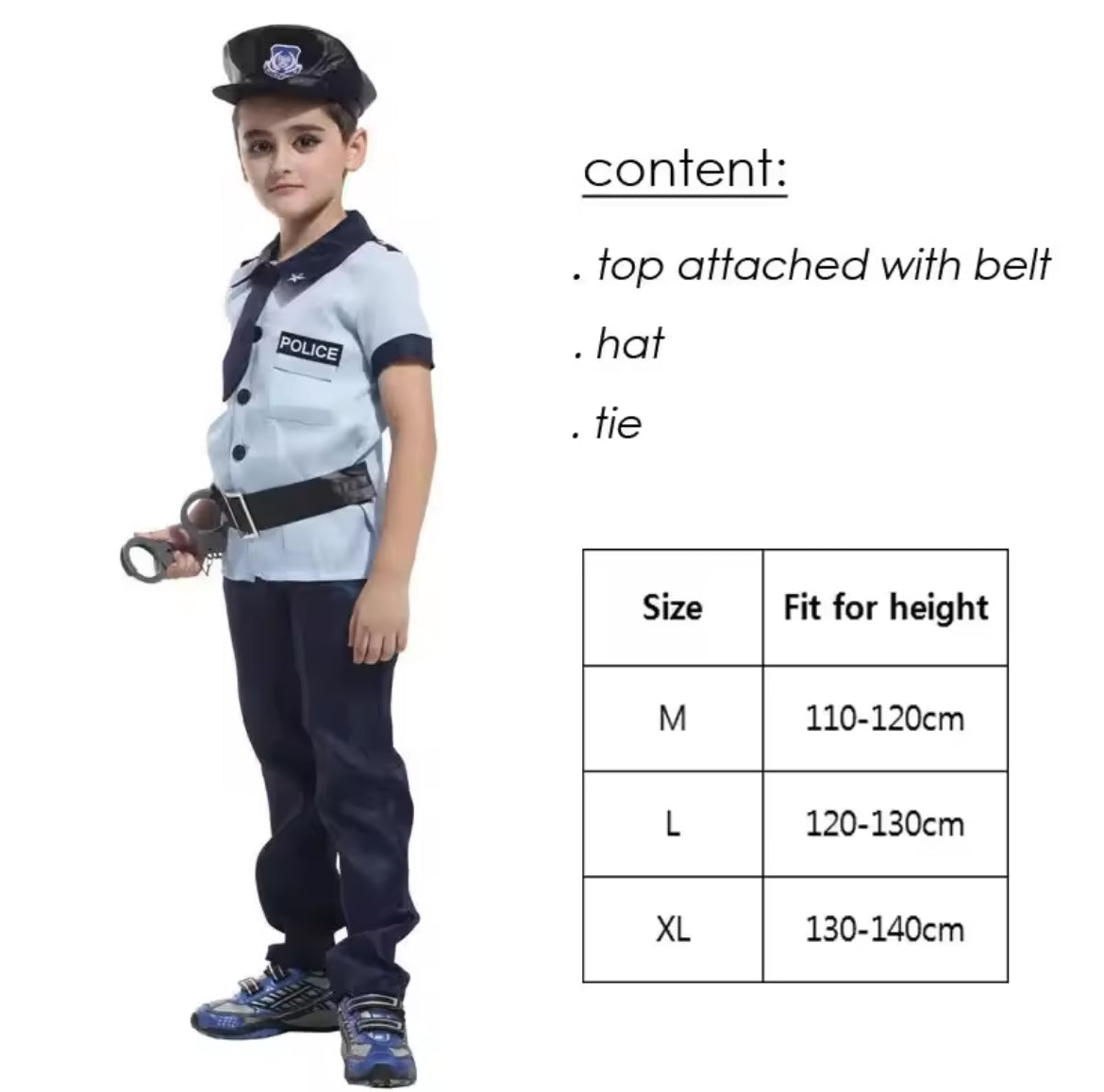 Déguisement de policier enfant