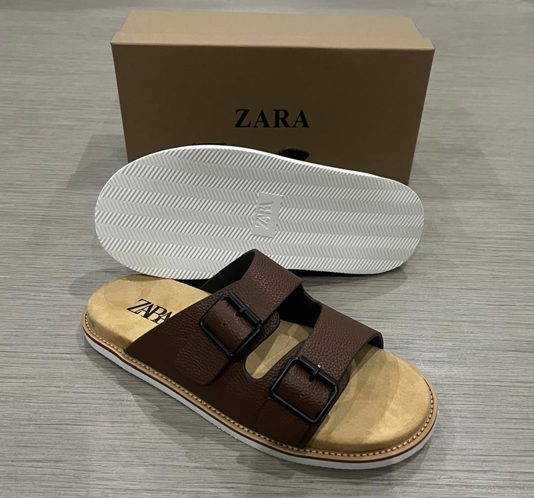 Sandales Homme Zara en Cuir - Disponibles en 4 Couleurs