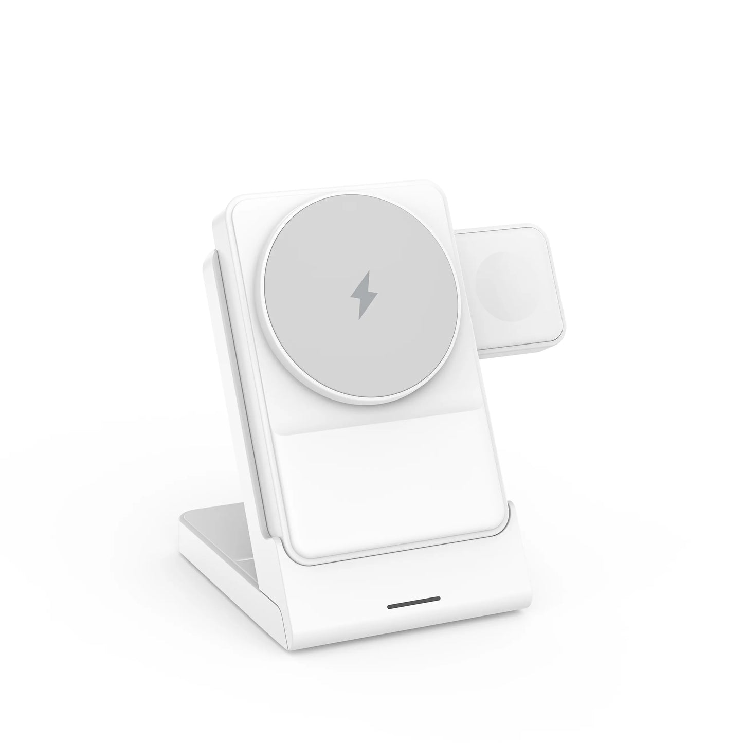 Nouveautés Produit Support de chargeur sans fil 3 en 1 avec banque d'alimentation magnétique détachable Banque d'alimentation Capacité: 5000mAh