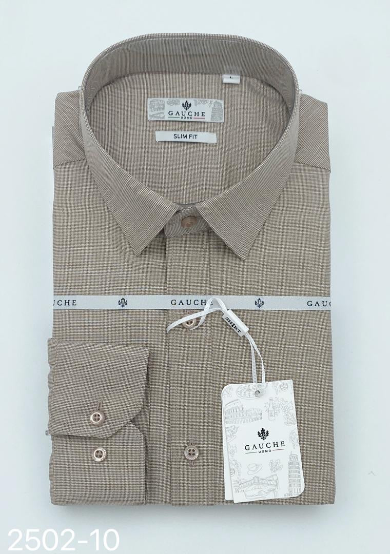 Chemise Beige Rayure