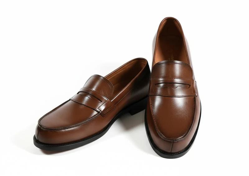 Mocassins Classiques Homme - Marron| Cuir Véritable Dji