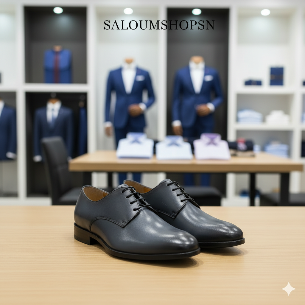 Chaussures de Ville Homme 100% Cuir Gris – Style Chic et Confort Absolu Dji