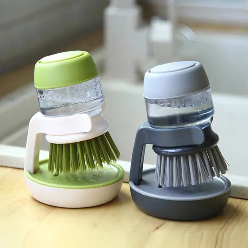 Brosse de Nettoyage pour Vaisselle avec Distributeur de Savon