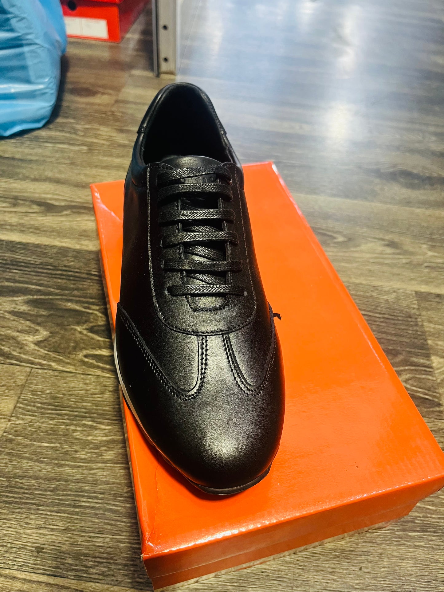 Sneakers Runner en Cuir Véritable Noir  | Style Luxe Homme
