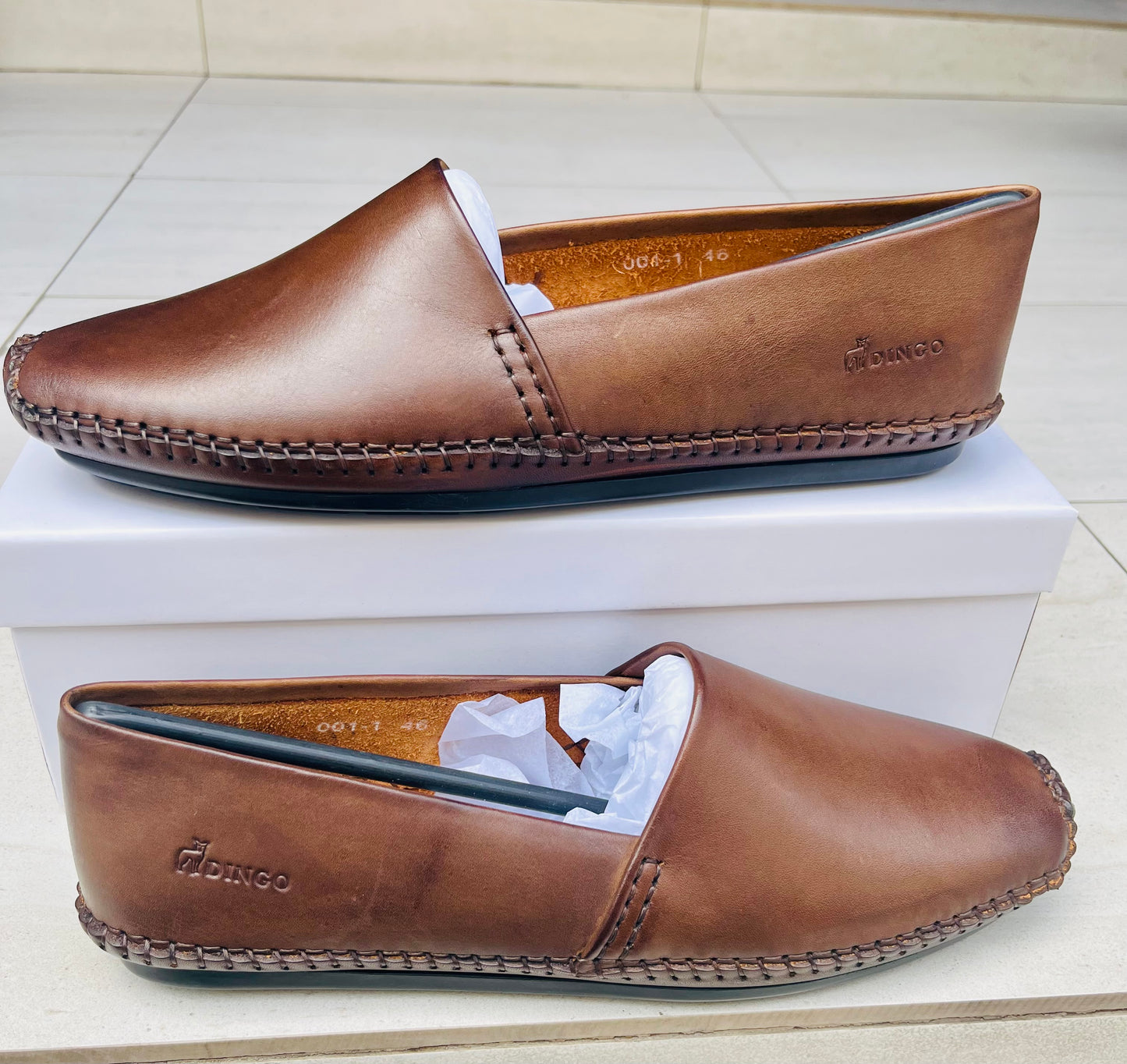 Chaussures Homme Collection DINGO Marron Foncé – Élégance Cuir pour le Bureau et la Tradition