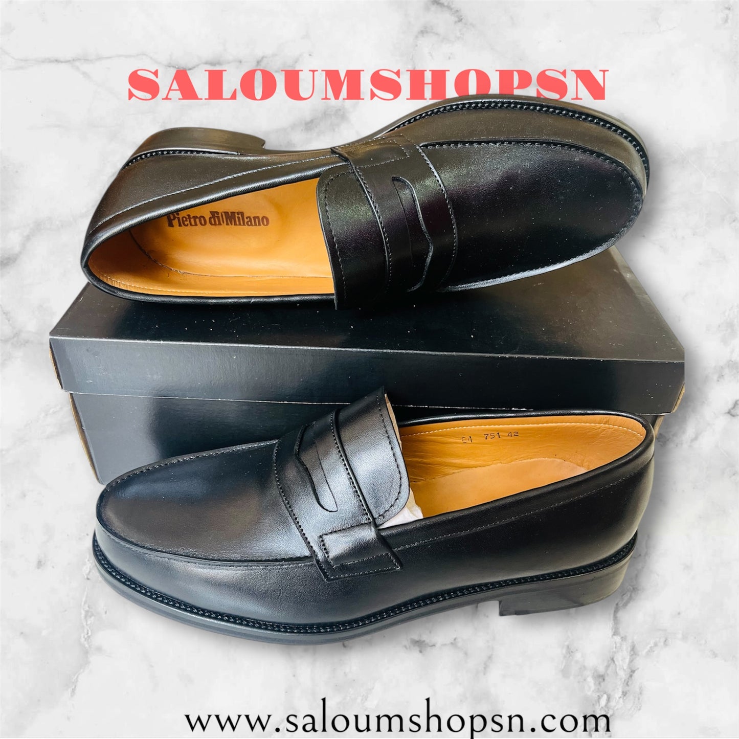 Mocassins Classiques Homme - Pierre DiMilano Noir | Cuir Véritable