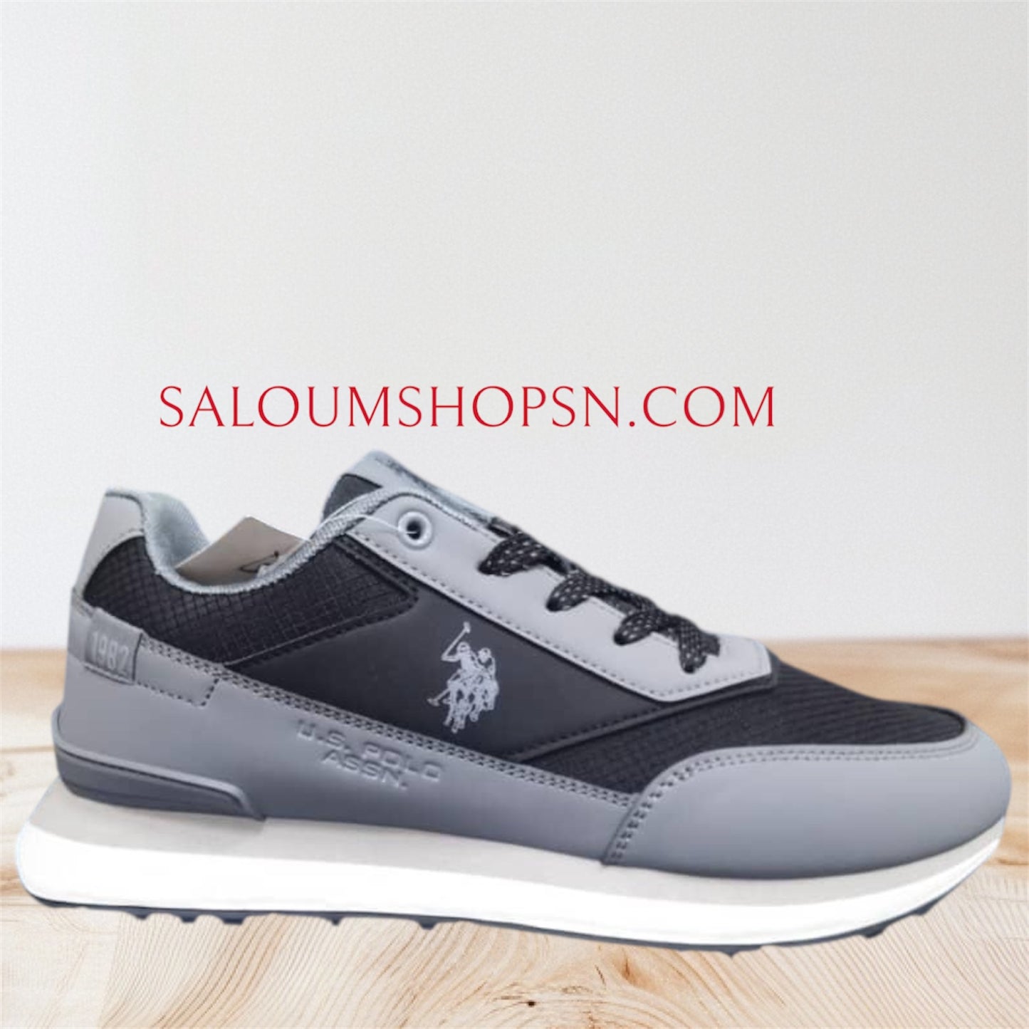 Baskets Homme Beverly Hills Polo Club GRIS - Noir