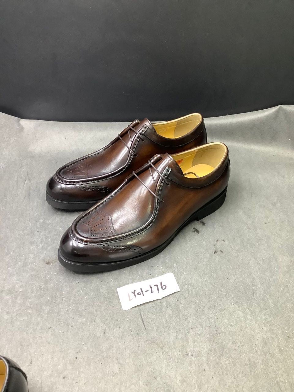 Chaussures de Ville NOIR LH01-L76 Homme 100% Cuir Véritable- Marron – Élégance & Confort Premiu