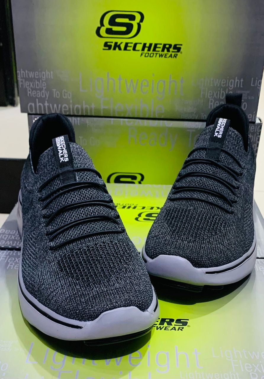 Skechers Ultra Légères - Confort Absol avec Lacets Gris foncé