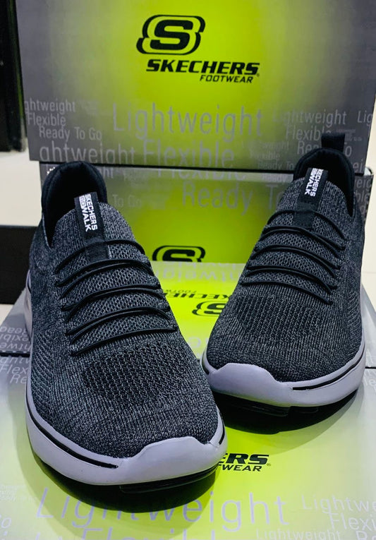 Skechers Ultra Légères - Confort Absol avec Lacets Gris foncé