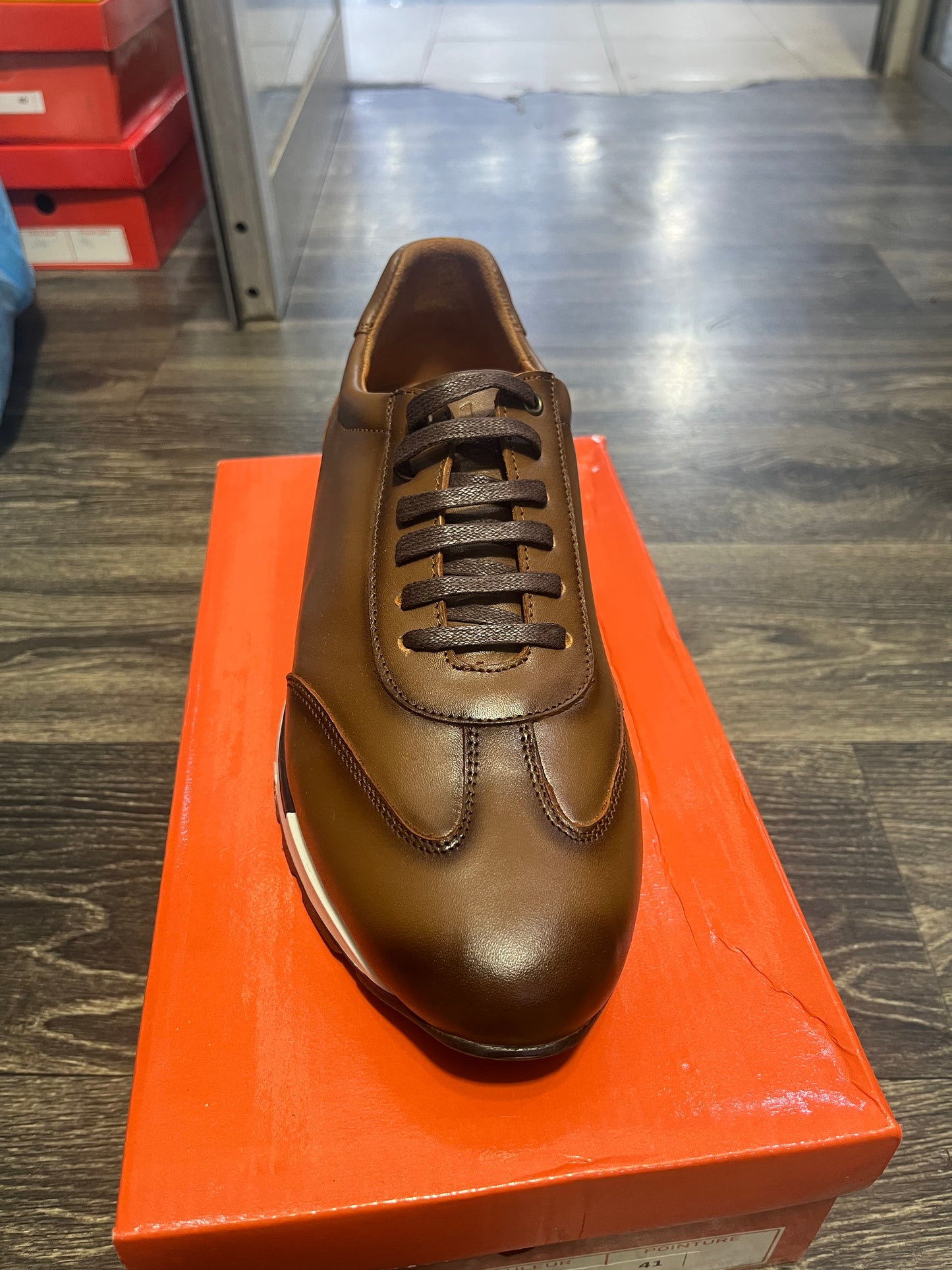 Sneakers Runner en Cuir Véritable Marron | Style Luxe Homme
