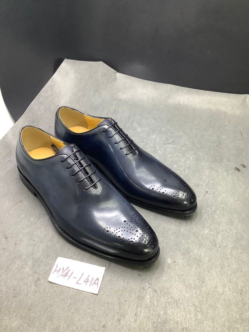 Chaussures de Ville Homme 100% Cuir Véritable- GRIS LY41 – Élégance & Confort Premium