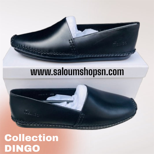 Chaussures Homme Collection DINGO Noire  – Élégance Cuir pour le Bureau et la Tradition