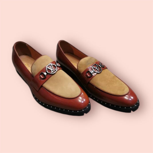 Chaussures de ville en cuir Marron -