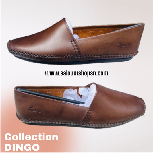 Chaussures Homme Collection DINGO Marron Foncé – Élégance Cuir pour le Bureau et la Tradition