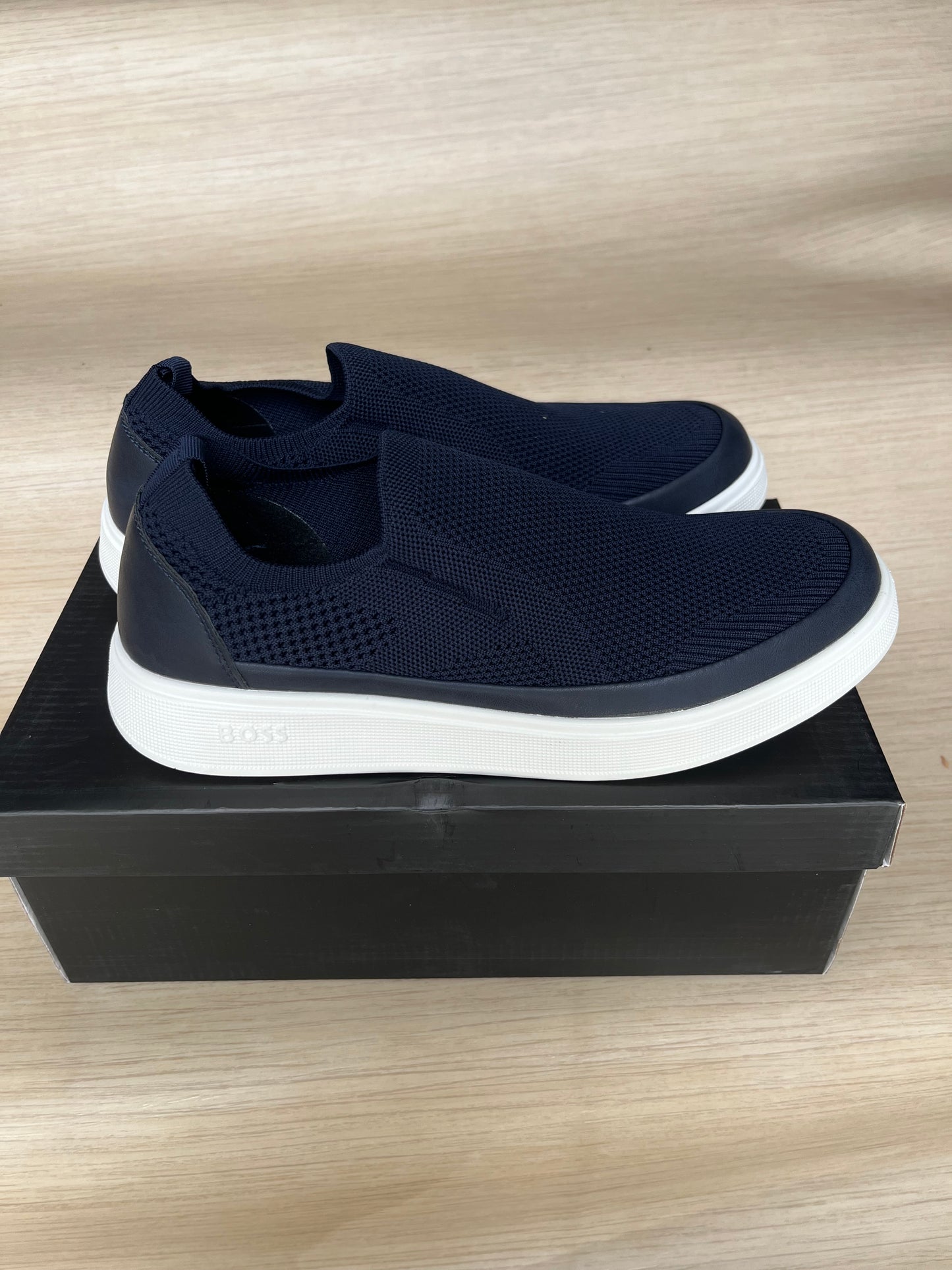 Chaussures Orthopédiques Style Boss Noir sans lacet- Confort et Élégance au Quotidien