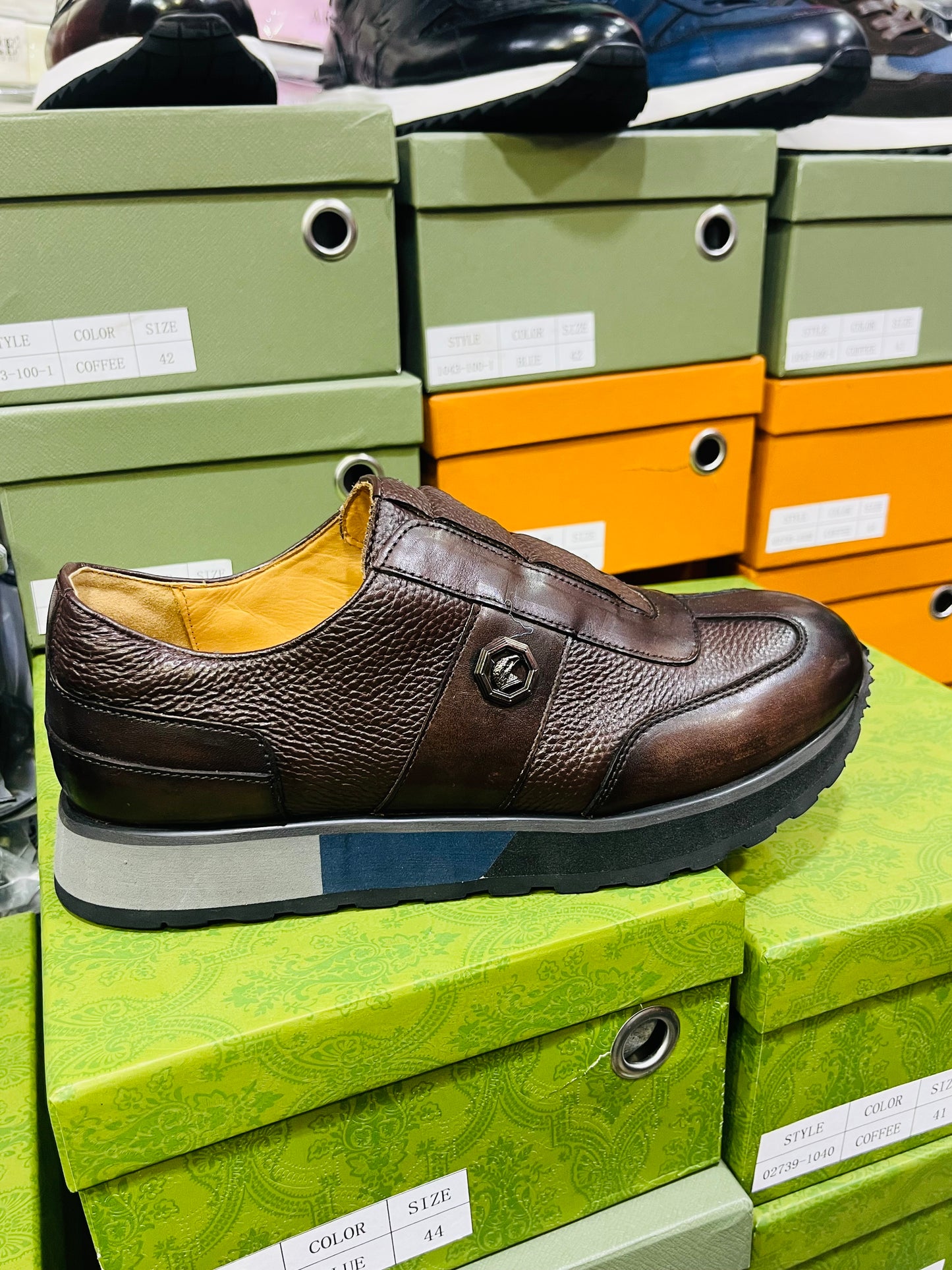 Baskets Homme | L'Élégance Italienne en Cuir Marron