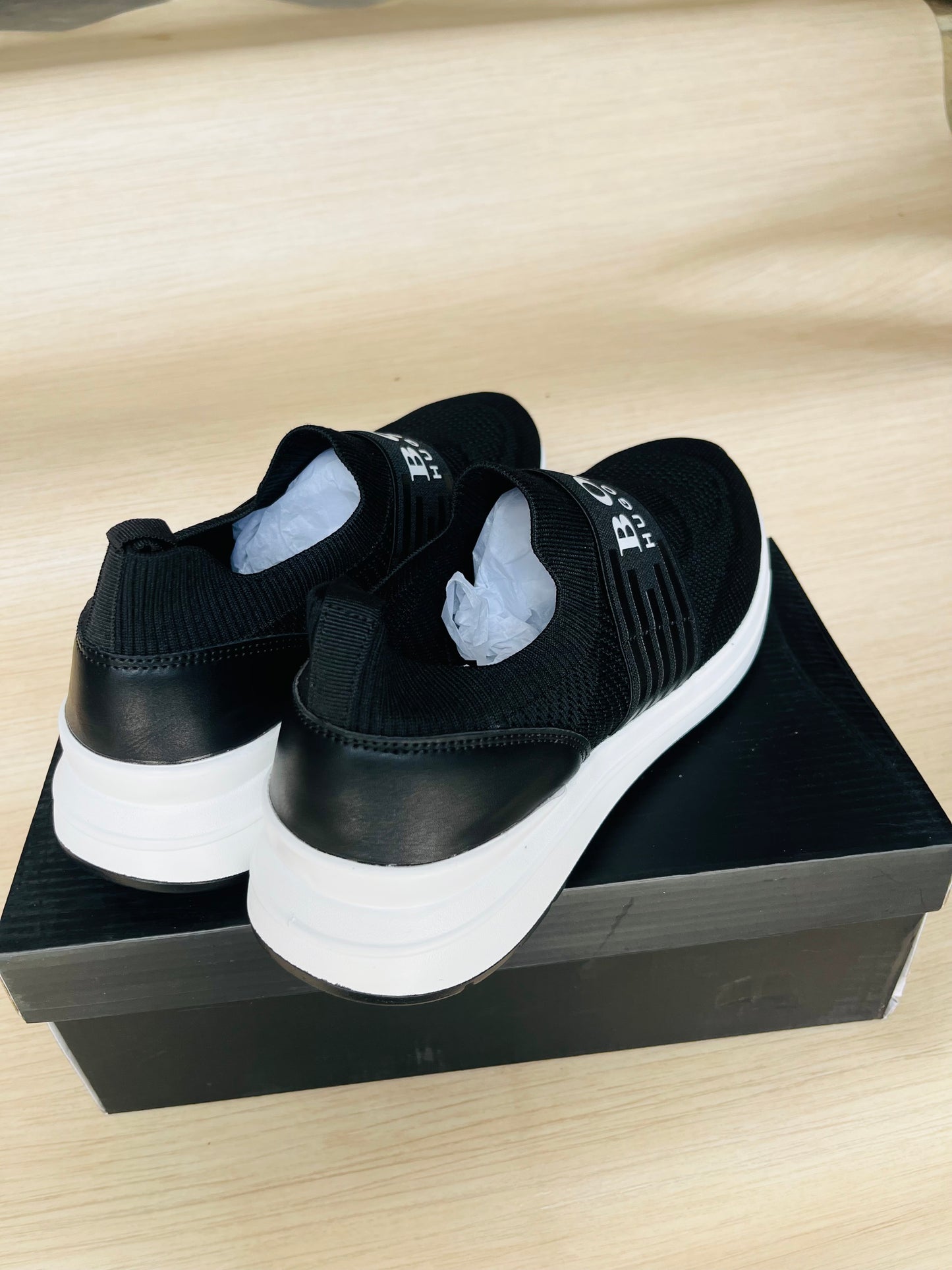 Chaussures Orthopédiques Style Boss Noir- Confort et Élégance au Quotidien