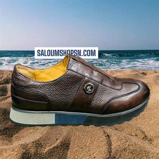 Baskets Homme | L'Élégance Italienne en Cuir Marron