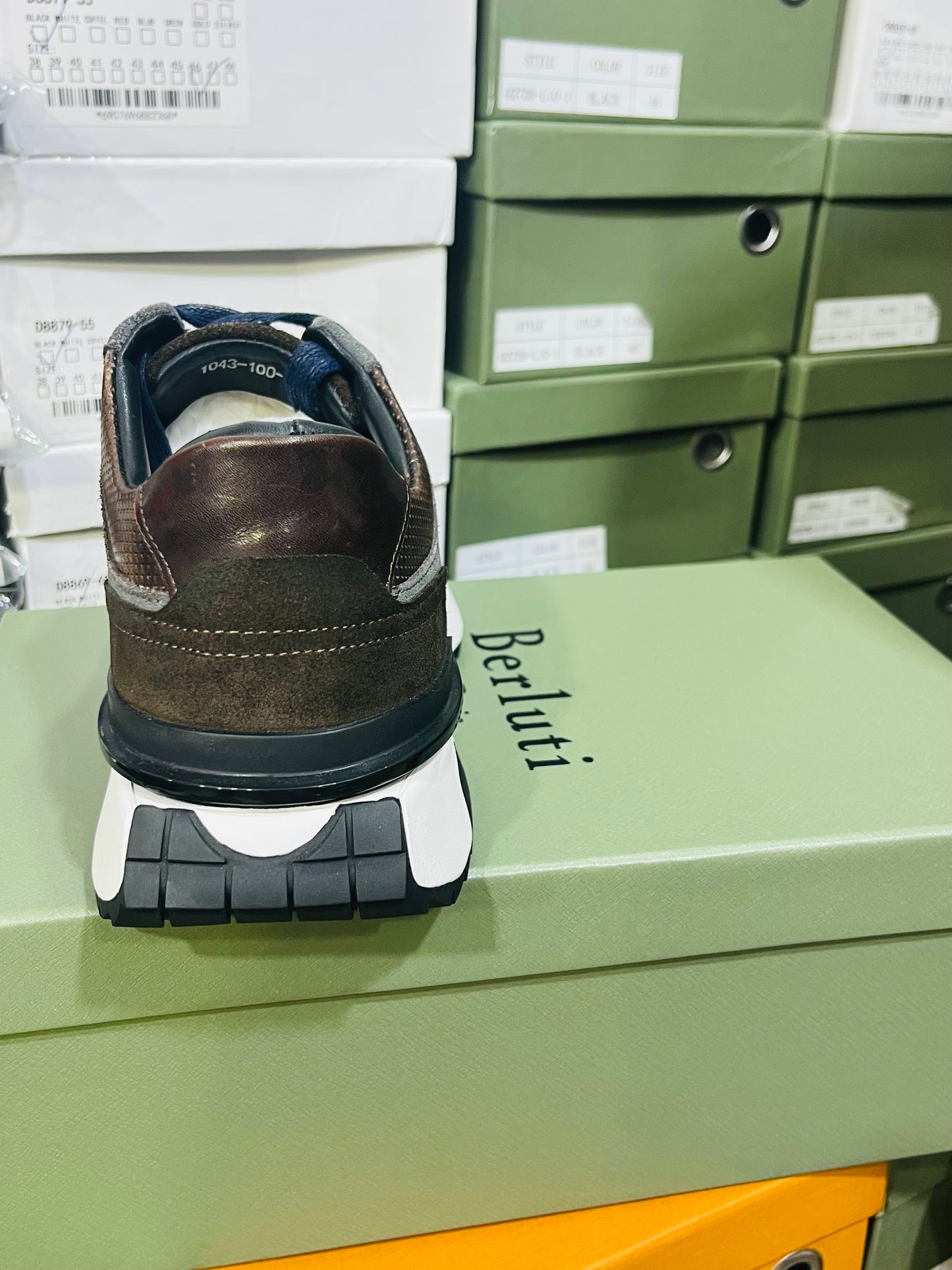 Sneakers Basket Luxe Artisan – Finition Patinée & Élégance Discrète Marron