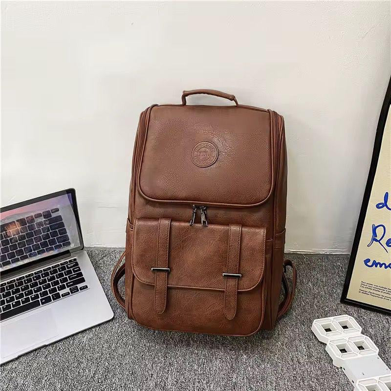 Sac à Dos Premium en Cuir Marron 2– Élégance &amp; Praticité au Quotidien (Copie)