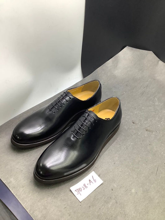 Chaussures de Ville Homme 100% Cuir Véritable-NOIR JPD28– Élégance & Confort Premium