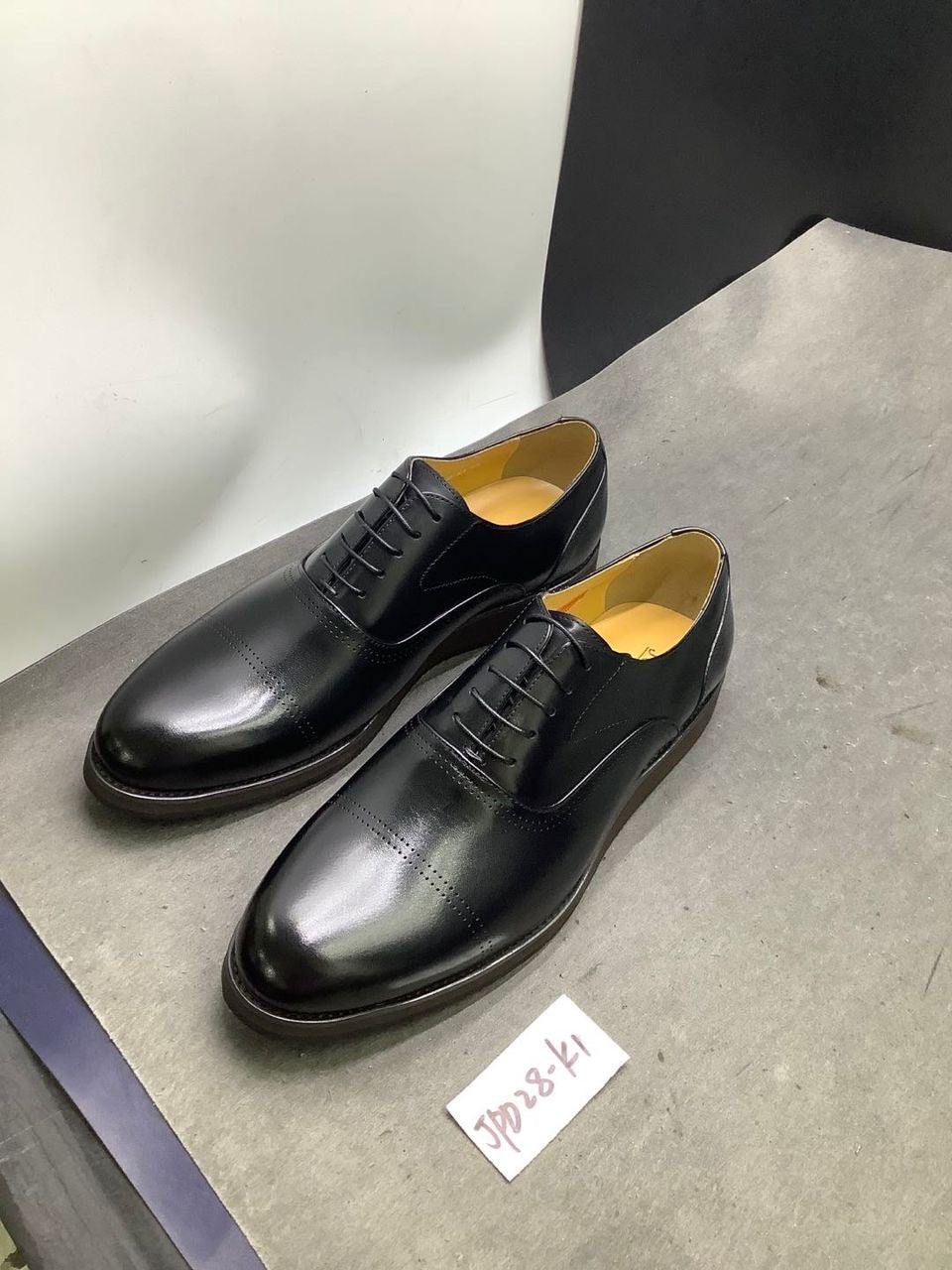 Chaussures de Ville NOIR JPO28 Homme 100% Cuir Véritable – Élégance & Confort Premiu