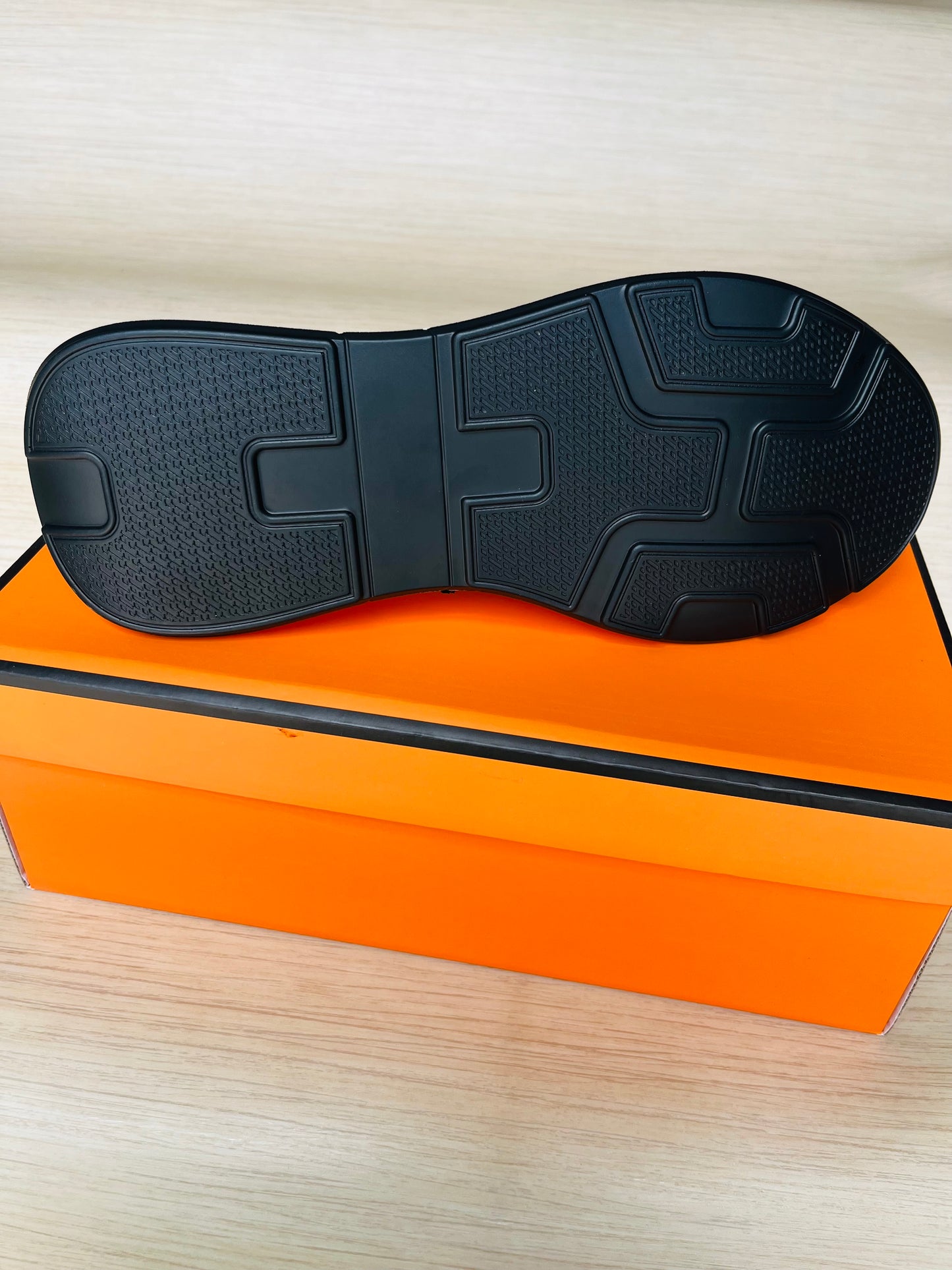 Chaussures Orthopédiques Style Hermès Bleu- Confort et Élégance au Quotidien